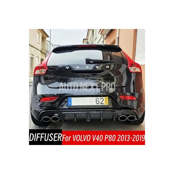 2013-2019年式ボルボV40 P80用ボディキット リアバンパー LEDライト付き  ディフューザースプリッタースポイラー 外装チューニングアクセサリーパ