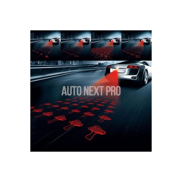 パターンアンチコリジョン追突車 レーザーテールフォグライト自動ブレーキパーキングランプ飼育ハザード灯車スタイリング #280882