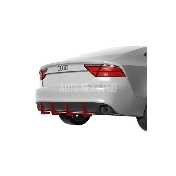 アウディ A7 スポーツバック スタンダードエディション 2011-2013年式 リアディフューザー バンパーリップ スポイラー スプリッター ボディキット ア