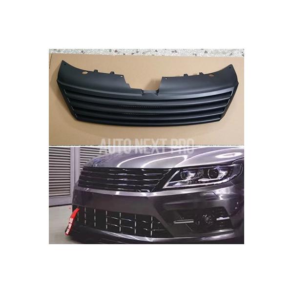 Vw フォルクスワーゲン CC 2013 2014 2015 2016 年レーシンググリルグリルボディキットアクセサリー FRP マットブラック