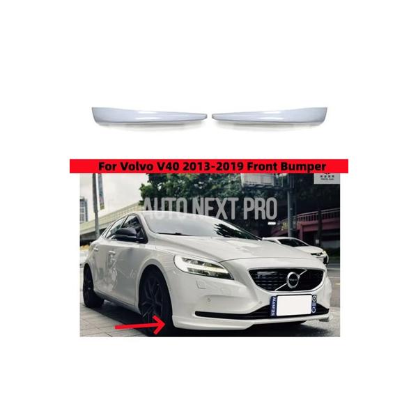 ボルボ V40 2013-2019 P80 フロントバンパー ディフューザー スプリッター リップスポイラー ガードカバー ABSレジン チューニング ボディキ