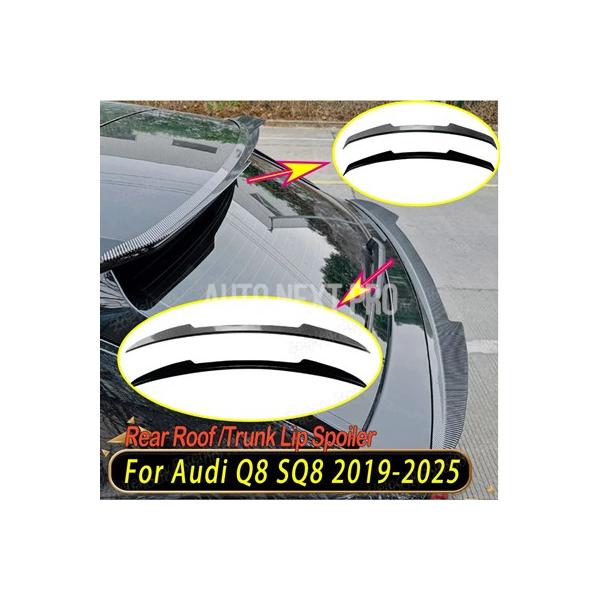 アウディ Q8 SQ8 2019 2020 2021 2022 2023 2024 2025用 リアトランク/ルーフスポイラーウィングリップ 自動車アクセサリー