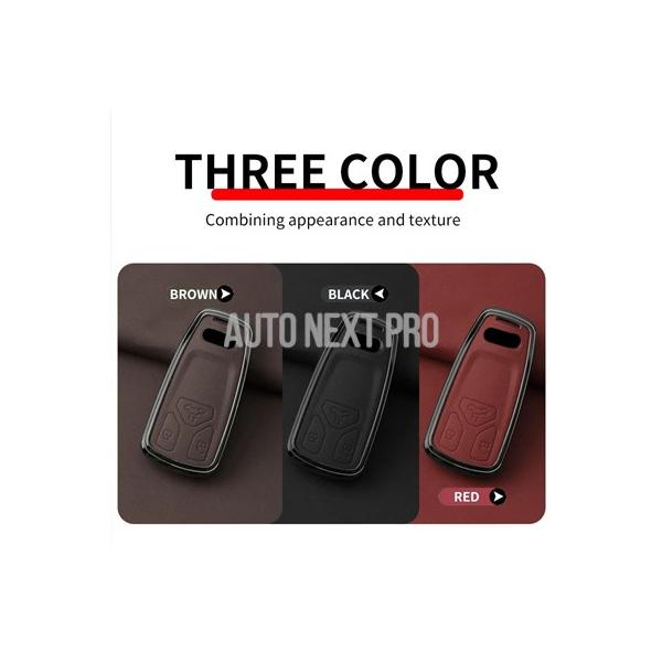 アウディ A4 B9 A5 A6L A6 S4 S5 S7 8W Q7 4M Q5 TT TTS RS クーペ用 レザー  車 リモートキーカバーケースシェル 