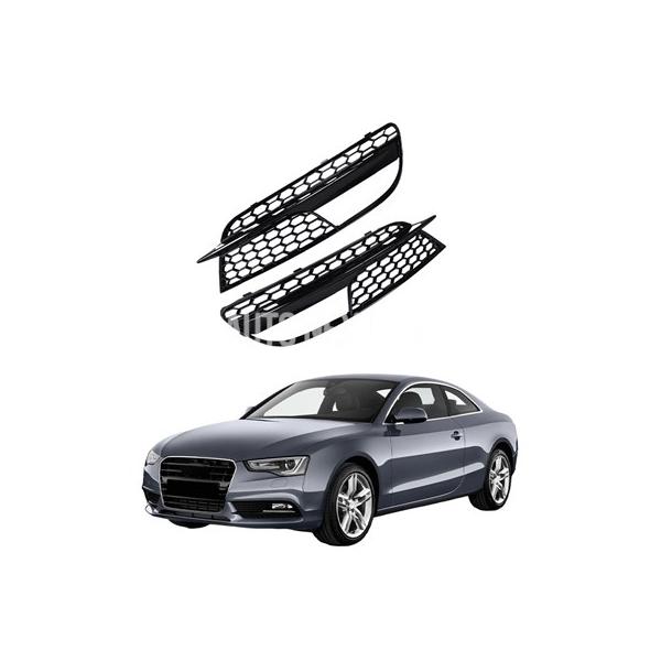 車 フロントバンパーフォグランプランプグリルグリルアウディ A5 2012-2016 8T 0807681 H8T 0807682 H S-LINE スポーツバ