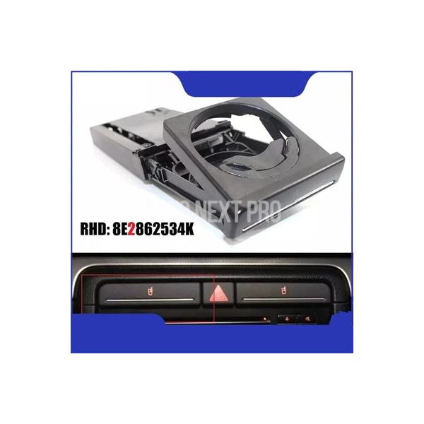車 フロントカップホルダーマウントアウディ A4 B6 B7 2002-2008 8E2862534K 自動ドリンクコーヒーボトルホルダー飲料格納式ポータブル