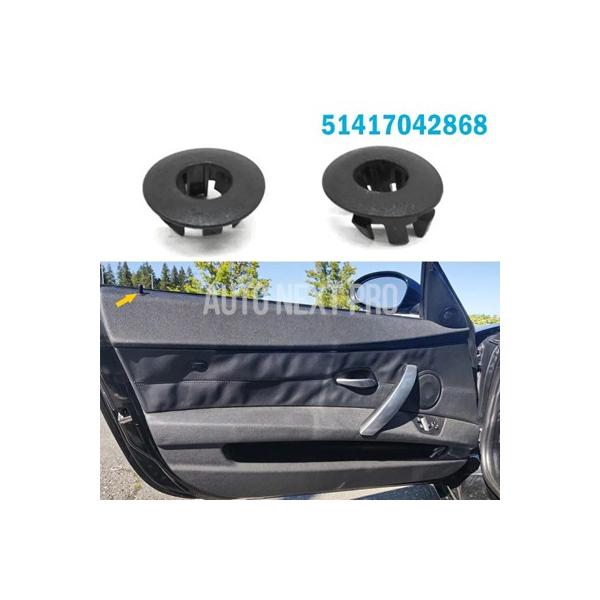 BMW Z4 E85 E86 2003-2008用 51417042868 車 ドア内側ロックピンノブポストグロメットガイドトリムベゼルアクセサリー2個
