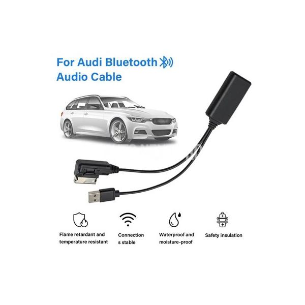 コードUSB AUXオーディオケーブルラジオ音楽BluetoothデバイスカーアクセサリーBluetoothアダプター アウディQ5 A5 A7 R7 S5 Q