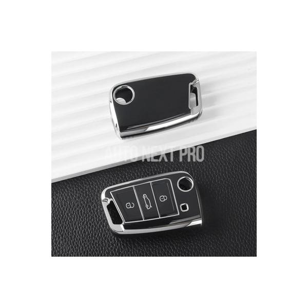 VWフォルクスワーゲン ゴルフ7 ポロ ティグアン GTI T-クロス T-ロック SEATレオン イビサ スコダ オクタビア コディアック用 ソフトTPU  