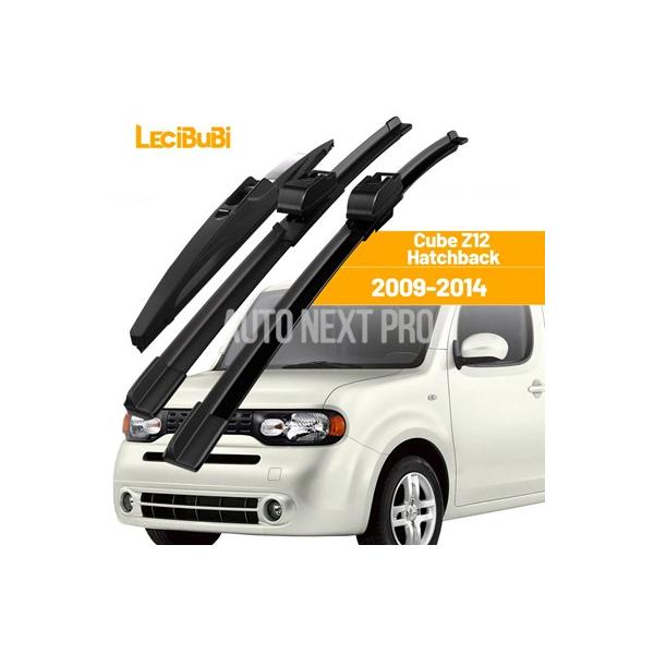 日産キューブ Z12 ハッチバック 2009-2014 1 セットフロント / リアフロントガラスワイパーブレードフロントガラスワイパー 2010 2011 2