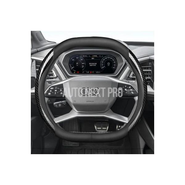 革車 ステアリングホイールカバーアウディ Q4 e-tron スポーツバック S ライン 2022 2023 2024 2025 ノンスリップ車 スタイリングオ