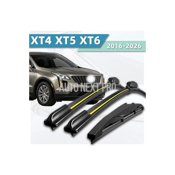 3 個 車 サイレントワイパー キャデラック XT4 XT5 XT6 2016-2026  適した天然ゴムストリップアクセサリーフロント リア ワイパーブレード