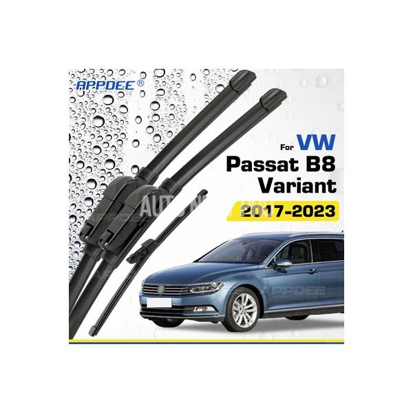 シリコン/ゴム フロント/リアワイパーブレードセット フォルクスワーゲン VW パサート B8 バリアント 2017-2023 コーティング れたフロントガラス