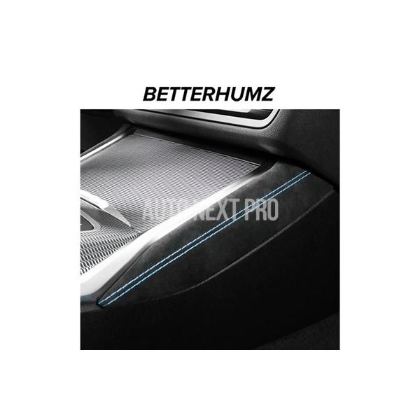 BMW G20 G23 G28 G42 I3 I4 3 4シリーズ用 アルカンターラ  ギアシフトパネルカバートリム パフォーマンスカーインテリアアクセサリー