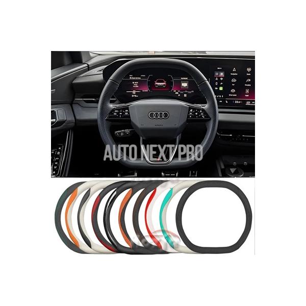 アウディ A3 A1 A5 A6 RS3 SQ5 S3 Q6 Q4 e-tron 2025 2026 アクセサリー用レザー ハンドルカバー
