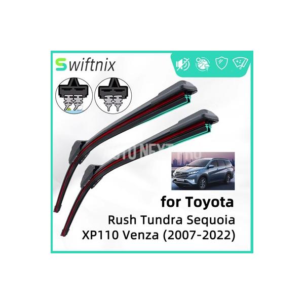トヨタラッシュツンドラアーバンxp110ベンザ用ダブルラバーワイパー フロントワイパーブレード フロントガラスブラシ カッターアクセサリー