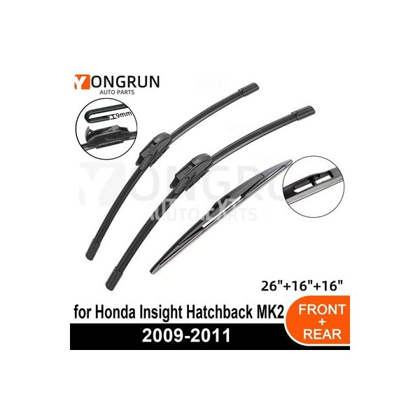 車 フロントガラス リア ワイパー 4シーズン    アクセサリー ホンダインサイトハッチバックmk2 2009-2011  2009  2010  2011 