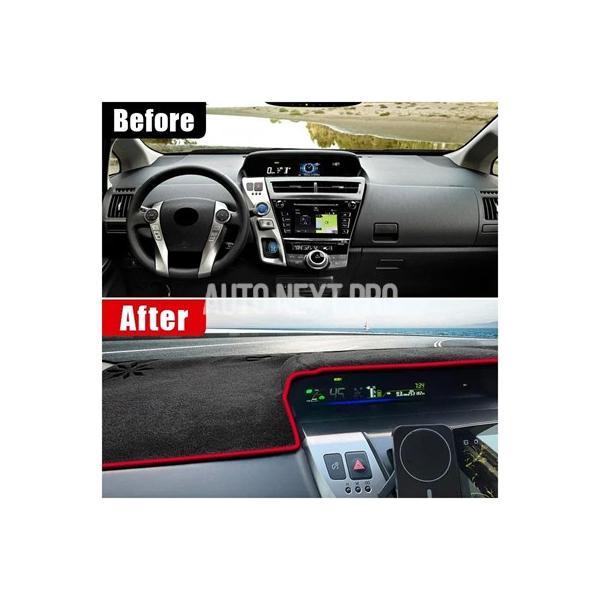 トヨタプリウス V アルファダイハツメビウス 2012 〜 2017 2018 2019 ZVW40 カーコンソールダッシュボードサンシェード抗 UV カーペッ