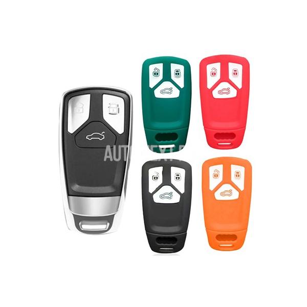 アウディカーシリコンキーケース シェルキーカバー a7 a6 a5 s4 s5 s7 a4 b9 a4l 4m 8w q5 tt rs 車用キーアラーム付き