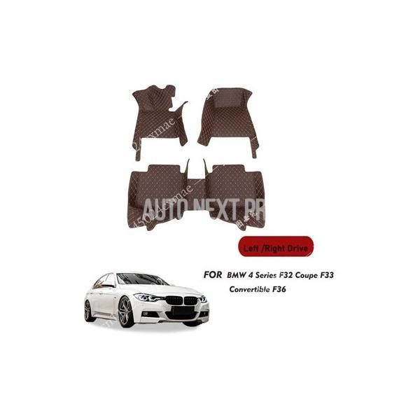 BMW 4シリーズ F32 クーペ F33 コンバーチブル F36 グランクーペ用 カスタム3Dフルカバーカーフロアマット 車用アクセサリー カーペット