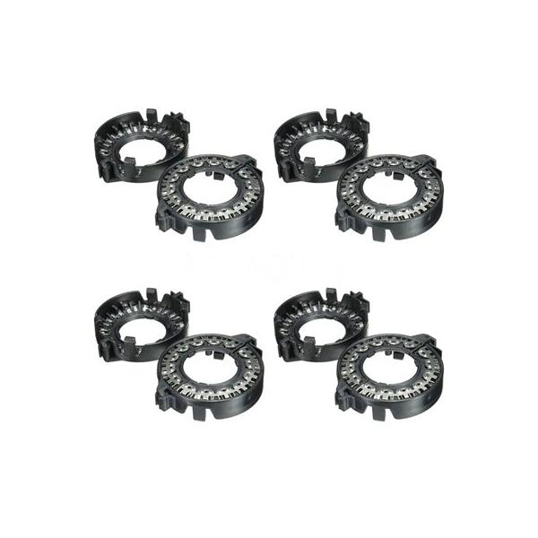 8個入り D1S D3S キセノンHIDバルブホルダーアダプター クリップリングリテーナー 63117162087 BMW 1 3 5 7シリーズ X5 X6用