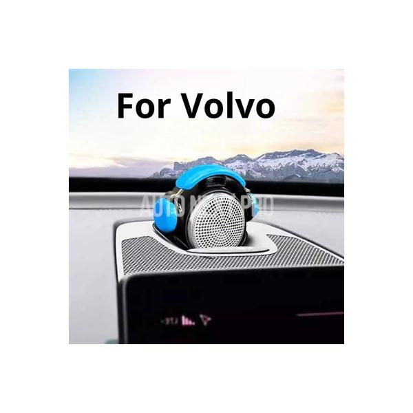 ボルボ S60/S90/XC60/XC90 カーオーディオキャップ子装飾 わいい楽しいミニヘッドフォンカースタイリングアクセサリーセンタースピーカーカバー装飾