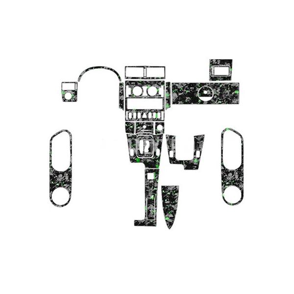 クライスラークロスファイア 2003-2008 カーボン車 インテリアアクセサリーセンターコンソール電源コンセントカバーエアベントフレームステッカー