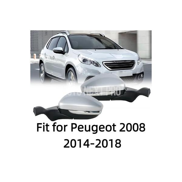 カーアクセサリープジョー 2008 2014 2015 2016 2017 2018 自動外側ドアバックミラーアセンブリ左/右