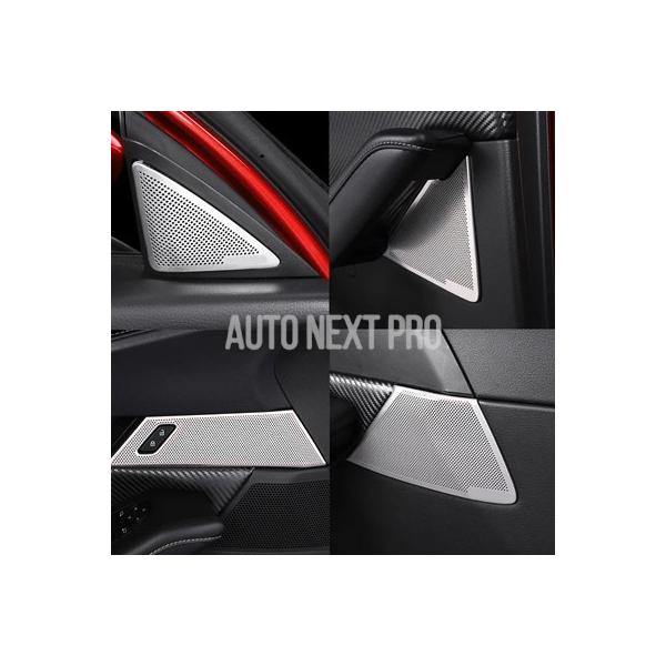マツダ CX-30 CX30 2019-2024 2025 左ハンドル用 インテリアアクセサリードアスピーカーオーディオスピーカー装飾カバートリムカースタイリン