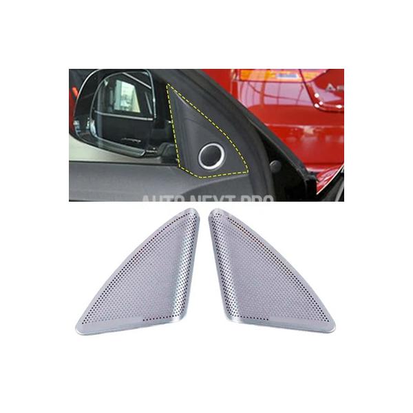 カーオーディオスピーカーカバートリムドアラウドスピーカーツイーターカバートリムカーアクセサリーインテリアアウディA4 B8セダン2009-2016用