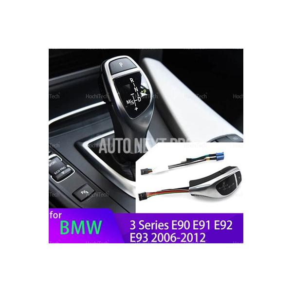 LED PUレザー   車内アクセサリー サムギアシフトレバーノブ BMW 3シリーズ E90 E91 E92 E93 2006-2012用