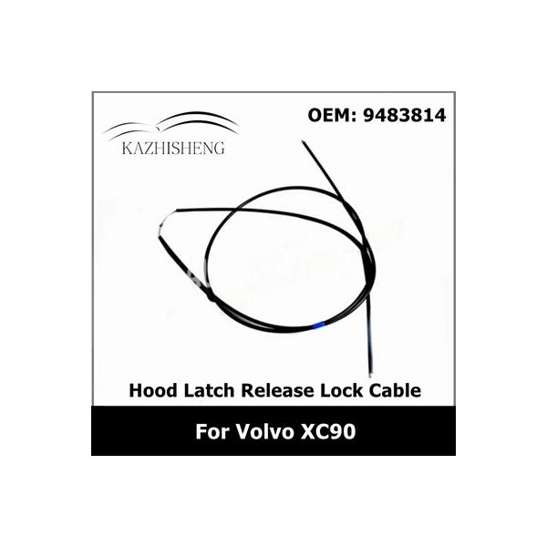 ボルボ用 車 黒 フードラッチ リリースロックケーブル xc90 9483814