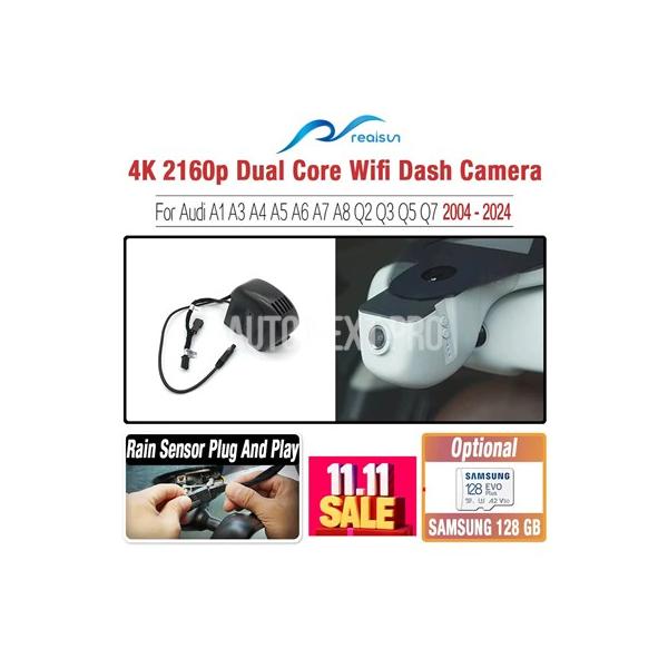 Realsun 4K 2160P 車載DVR デュアルコア Novatek 96670 Wifi ダッシュカメラ ビデオレコーダー アウディ車 A1 A3 A4