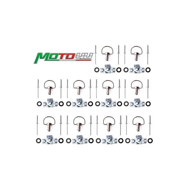 【並行輸入品】ホンダ ヤマハ スズキ bmw用汎用クイックリリースdリングターンリベットフェアリングファスナー 14mm/17mm/19mm