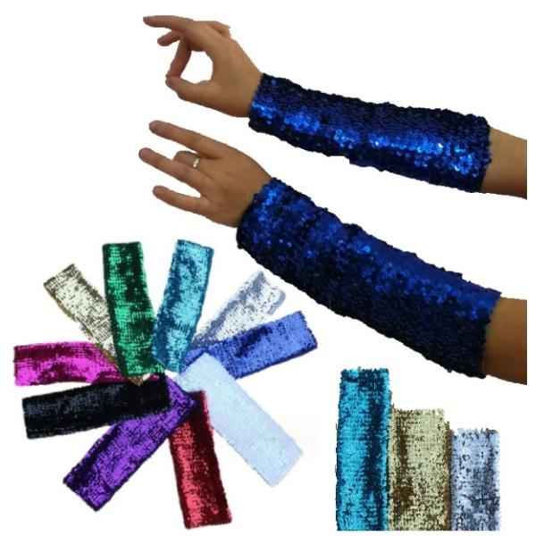 素材：ポリエステル・スパンコール・コットンセット内容：ロングブレス1組（2枚）サイズ：Sサイズ長さ約20cmMサイズ長さ約24cmLサイズ長さ約34cm幅約８cm　子供〜大人OK商品説明：舞台、イベント、発表会に欠かせない小物、スパンコール...