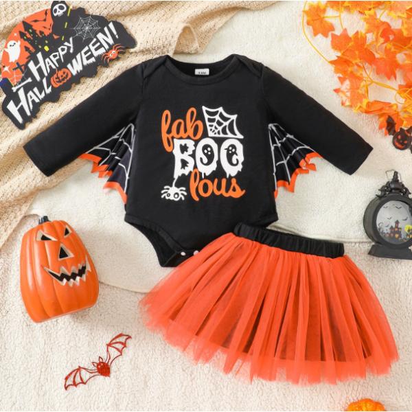 お取り寄せ商品【ロンパース+スカート】ベビー きぐるみ パジャマ キッズ ロンパース 男の子 女の子 防寒 部屋着 ハロウイン変身 幼稚園 パーティーハロウィン時期に、赤ちゃんの仮装用サロペットです♪この一枚があれば、きっと色々なシーンで活...