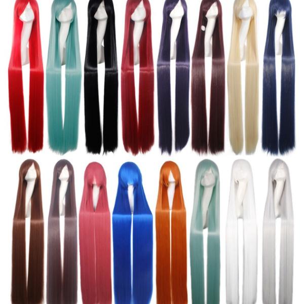 150cm カラー ウィッグ かつら ロングストレート コスプレウィッグ スーパーロング 耐熱 フルウィッグ 前髪アレンジ自在 フル ウイッグ カツラ 変装 仮装 ハロウィン WIG イベント用 ウィッグ? ロングウェーブ コスプレ 巻き髪...
