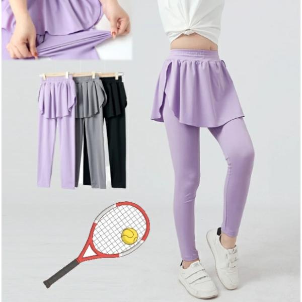 z0108　新作　75%ナイロン+25％スパンデックス　スカート付レギンス　スカート風タイツ　 スカッツ　女の子　子供服 こども パンツ　ジュニア　ダンス衣装ベース