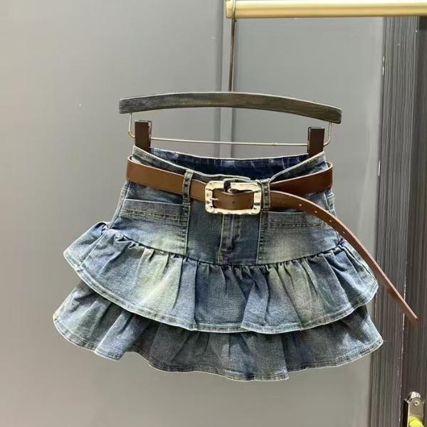 チュールスカート デニムスカート キュロット ミニスカート 女の子 キッズ服 子供服 こども 通学通園登校ボトムスダンス衣装発表会小物 メール便対応ジュニア