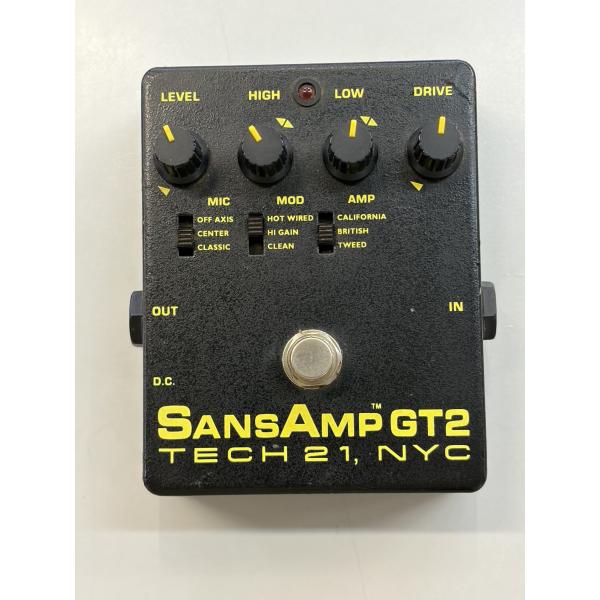 【中古品】Tech21 Sansamp サンズアンプ　GT2 【中期型】 エフェクター