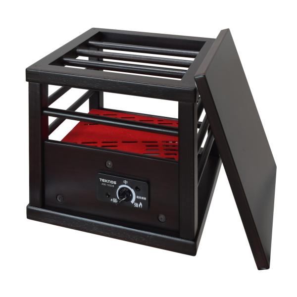 商品スペック・消費電力：100Wランプヒーター・サイズ：幅25×奥行25×高さ22ｃｍ(天板除く)・本体質量：2ｋｇ・木目ダークブラウン