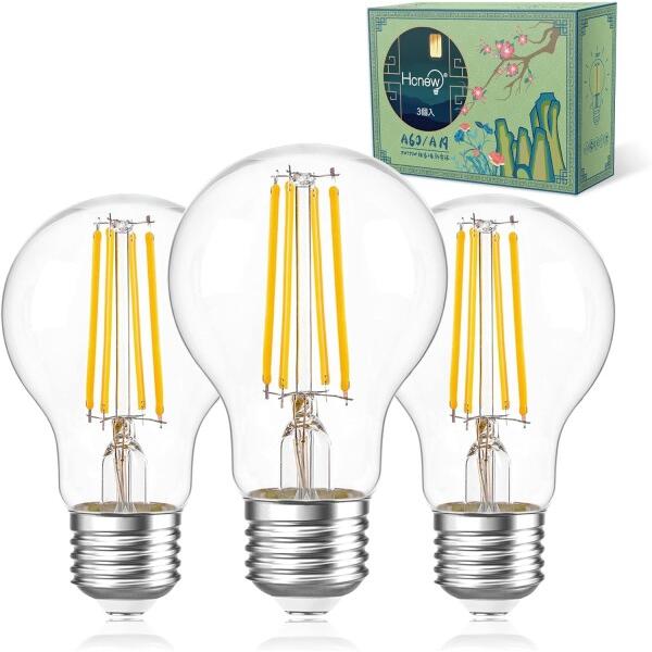 HCNEW LED電球 ボール電球形 A60 A19 E26口金 エジソン電球 2700K 電球
