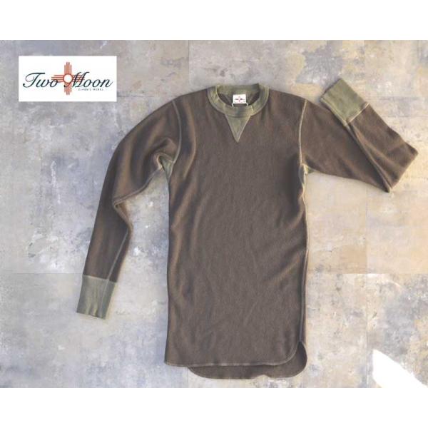 TWO MOON トゥームーン ロングスリーブ 26508 L/S サーマル両V【2tone