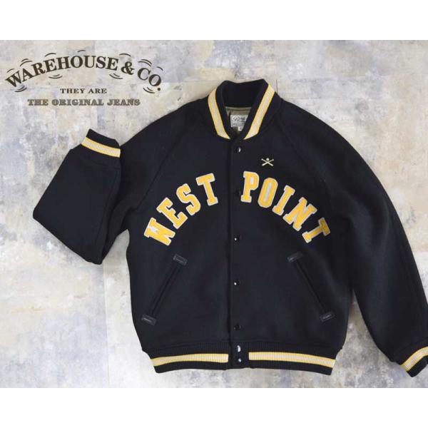 WAREHOUSE ウエアハウス 1950'S ARMY VARSITY JACKET スタジャン