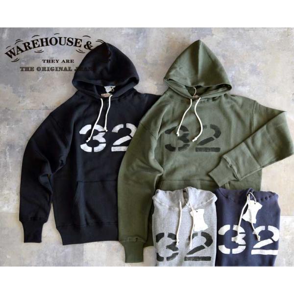 WAREHOUSE ウエアハウス Lot 450 2本針フードスウェット【No,32