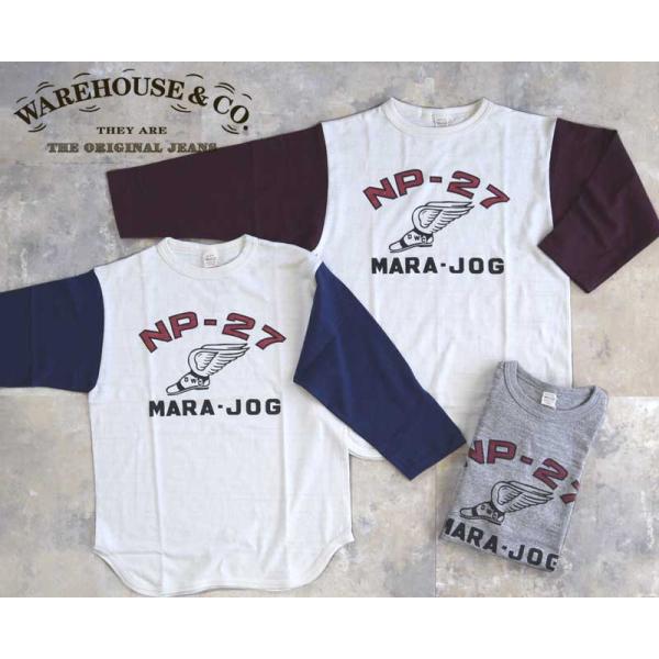 WAREHOUSEウエアハウス Lot 4800 7分袖ベースボールT【NP-27】 : TAKE