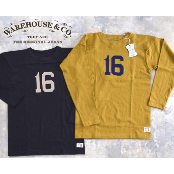 WAREHOUSEウエアハウス Lot 5913 長袖フットボールTEE F.B.T