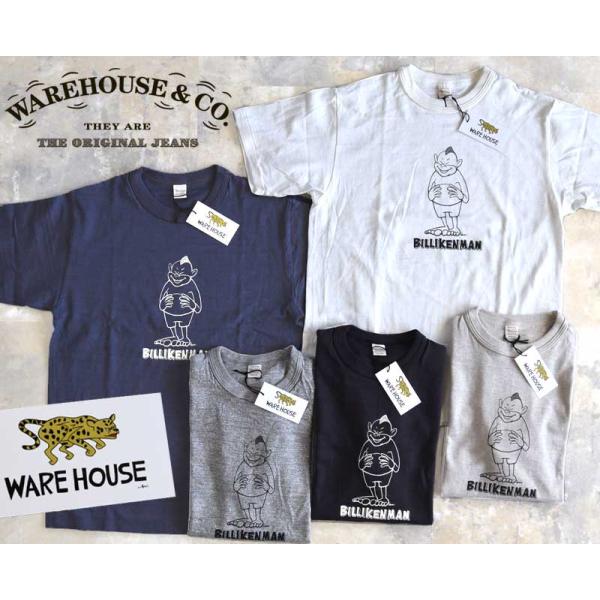 WAREHOUSE ウエアハウス Tシャツ Yusuke Hanai × WAREHOUSE Co. Lot 4601 THE STANDING BILLIKENMAN