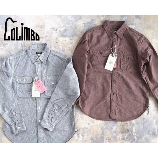 COLIMBO コリンボ Butte Work Shirt =Heather Chambray= ビュート ワークシャツ ZB-0308