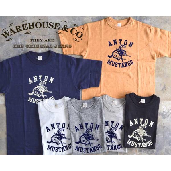 WAREHOUSE ウエアハウス Tシャツ Lot 4601 ANTON 【ロデオ】