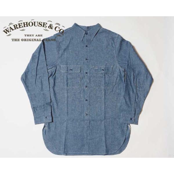 WAREHOUSEウエアハウス DENIMEドゥニーム Lot 240 CHAMBRAY SHIRTS